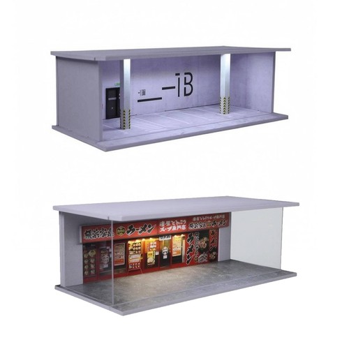 Diorama garage 64 - de, 1/64