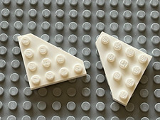 2 x LEGO White Plate ref 30503