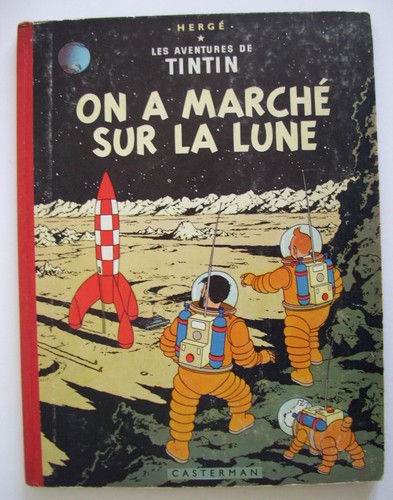 Tintin marche sur la - on, a