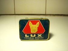 Rare Boîte Pub Aiguilles Gramophone LUX 1940 Phono Needles Tin Nadeldose #2