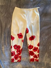 Oscar De La Renta Pants Cherry
