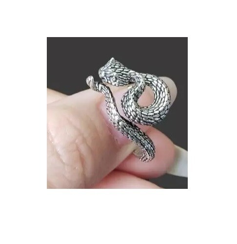 Bague serpent sonnette - serpent, à