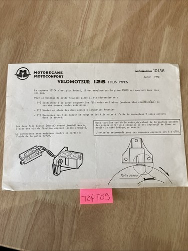 Note technique 1973 - technique,
