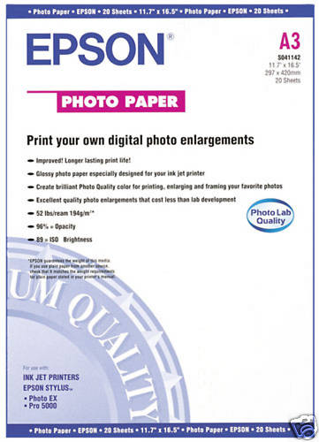 Papier epson brillant - epson, glossy