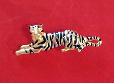 BROCHE VINTAGE DORE - TIGRE