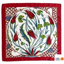 Foulard Hermès 90 cm - Céramique Ottomane - Laurence Bourthoumieux (2001)