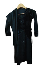 Burqa Noir Traditionnel Musulman Chic Pour Enfants Avec Hijab H116