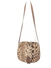 A.P.C Brown Leather / Rabbit Fur Bag / Shoulder Bag - APC