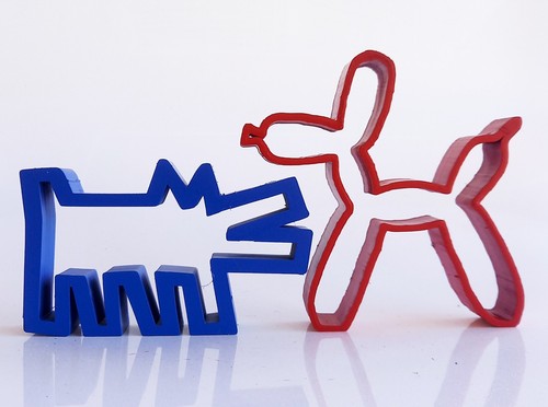 Sculpture chiens haring - chiens, &