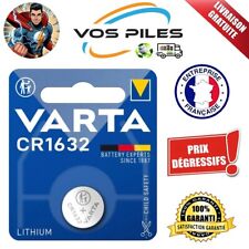 Pile bouton VARTA Lithium 3V Blister CR1632 DL1632 BR1632 ECR1632 EL1632 137 mAh