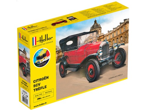 Heller citroën 5cv trèfle - heller,