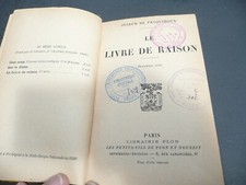 livre  ancien : le livre de raison par JOSEPH DE PESQUIDOUX