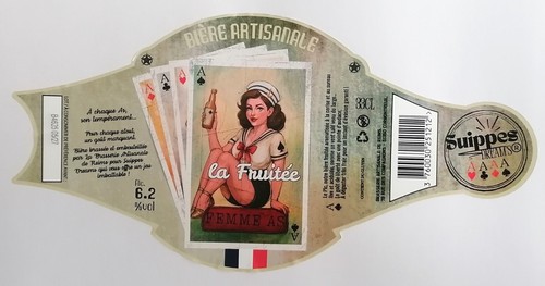 étiquette bière la - de, "la