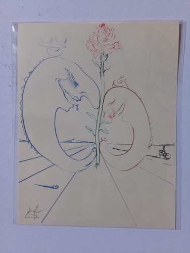 Salvador dali estampe - estampe, signée