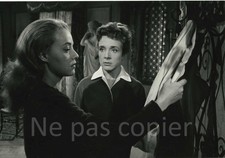 JEANNE MOREAU 1957 MICHELINE PRESLE film LES LOUVES photo 12 x 17 cm Saslavsky