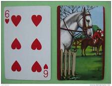 carte à jouer ancienne de collection : cheval