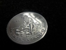 1 oz silver round Engelhard  one troy ounce THE AMERICAN PROSPECTOR 1982