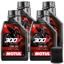 KIT D'ENTRETIEN 4L MOTUL 300V 15W50 HARLEY DAVIDSON XG NAA Street 500 2015-2020