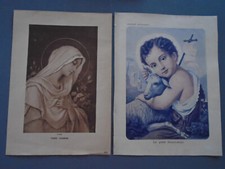 DEUX GRAVURES ANCIENNES:VIERGE