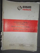 BERNARD moteur diesel 32 et 42 : Catalogue pièces 1975