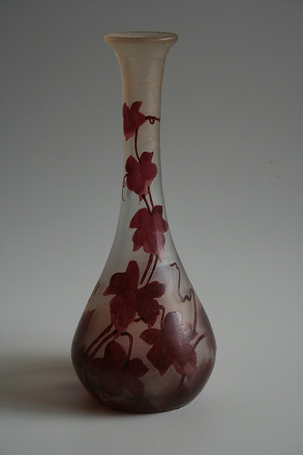 Ancien vase verre gravé à - verre,