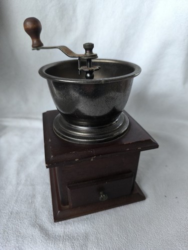 Moulin café bois style - café,