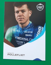CYCLISME carte cycliste GIANLUCA POLLEFLIET équipe DECATHLON AG2R 2024