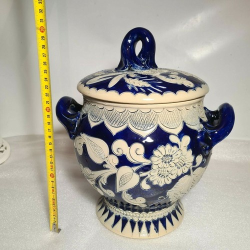 Ancien grand pot en - , grès