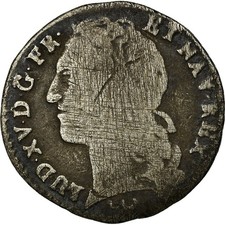 [#456952] Moneta, Francja, Louis XV, 1/10 Écu au bandeau, 12 Sols, 1/10 ECU, 176