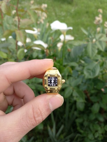 Montre bague noir y2k - montre,