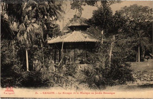 Cpa saigon jardin botanique - saigon,