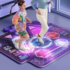 Kids Dance Mat Glowing 6 Buttons Cordless Electronic Dance Pad Interactive