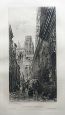 GRAVURE ROUEN Rue des