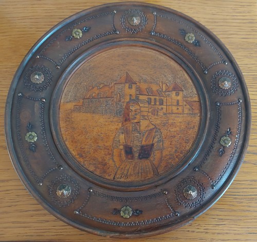Assiette murale bois - murale,
