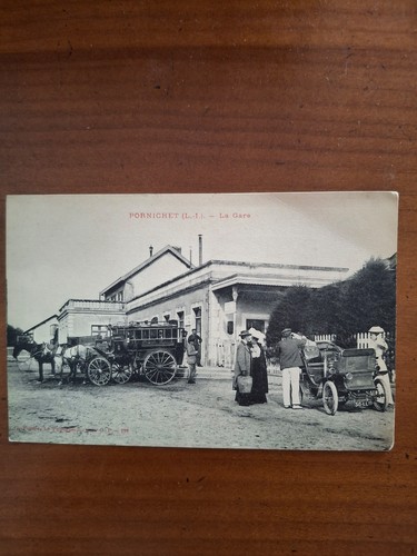 Cpa gare pornichet - de, début