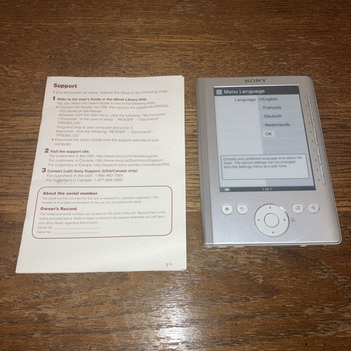Sony prs 300 portable reader - portable,