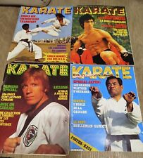 Karaté magazine lot de 4 numéros années 70 bruce lee norris etc...