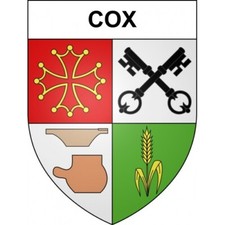 Cox 31 ville sticker blason écusson autocollant adhésif