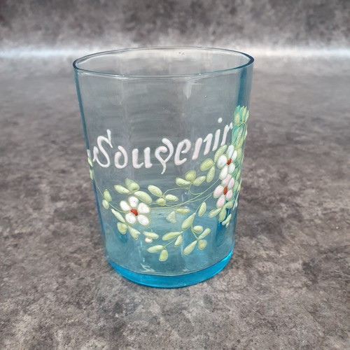 Ancien verre émaillé - verre, legras