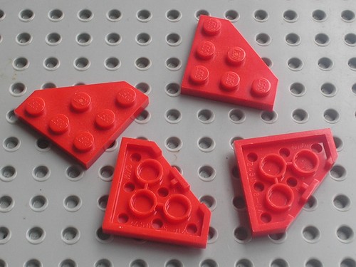 Lego red plate - 2450, /