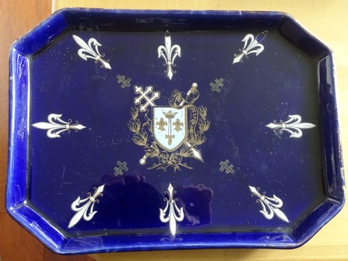 Luneville plateau faience - ,
