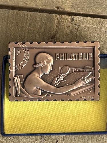 Plaque médaille bronze - plaque, en