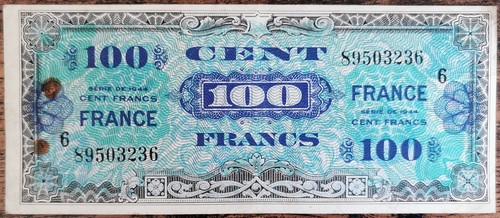 Billet 100 francs 1944 - , france