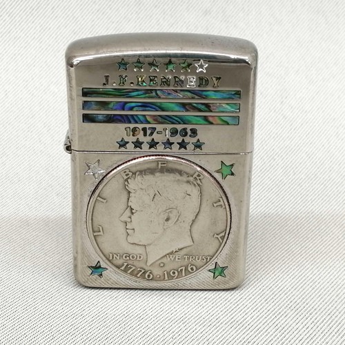 Zippo jfk oil lighter - jfk,
