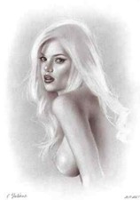 belle femme blonde seins nus