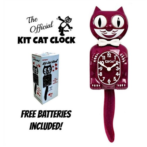 Ruby red kit cat clock - cat,