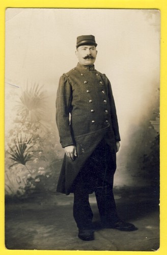 Cpa carte photo militaire - photo,