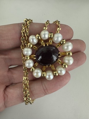 Pendentif broche vintage - pendentif,