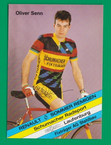 Cyclisme carte cycliste oliver - cyclisme,