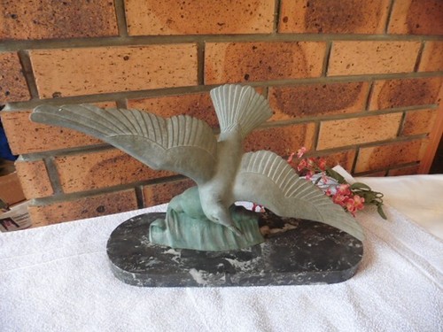 Ancien bronze sur socle - bronze,